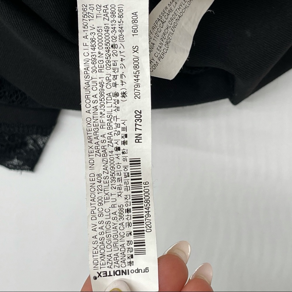 2B Bebe Black faux Leather Trim Pencil Skirt - Picture 11 of 13